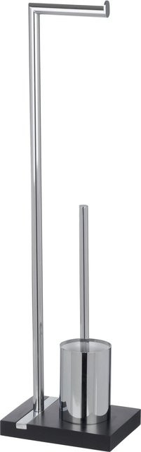 Wenko Stand WC-Garnitur Noble in Schwarz - Bild 1