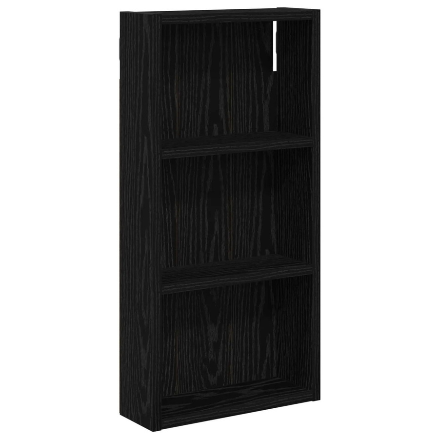 vidaXL Badezimmer-Wandschrank in Schwarz mit Eichen-Optik, B/T/H: 30 x 10 x 60,5 cm - Bild 2
