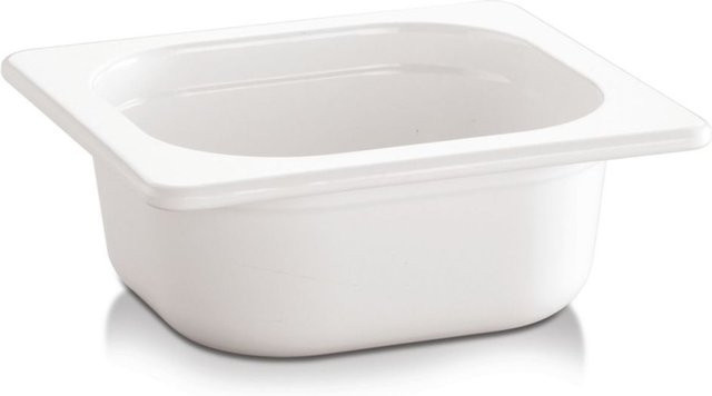 APS GN 1/6 Behälter ECO LINE aus Melamin in Weiß, Volumen: 0,8 l, L x B x T: 17,6 x 16,2 x 6,5 cm - Bild 1