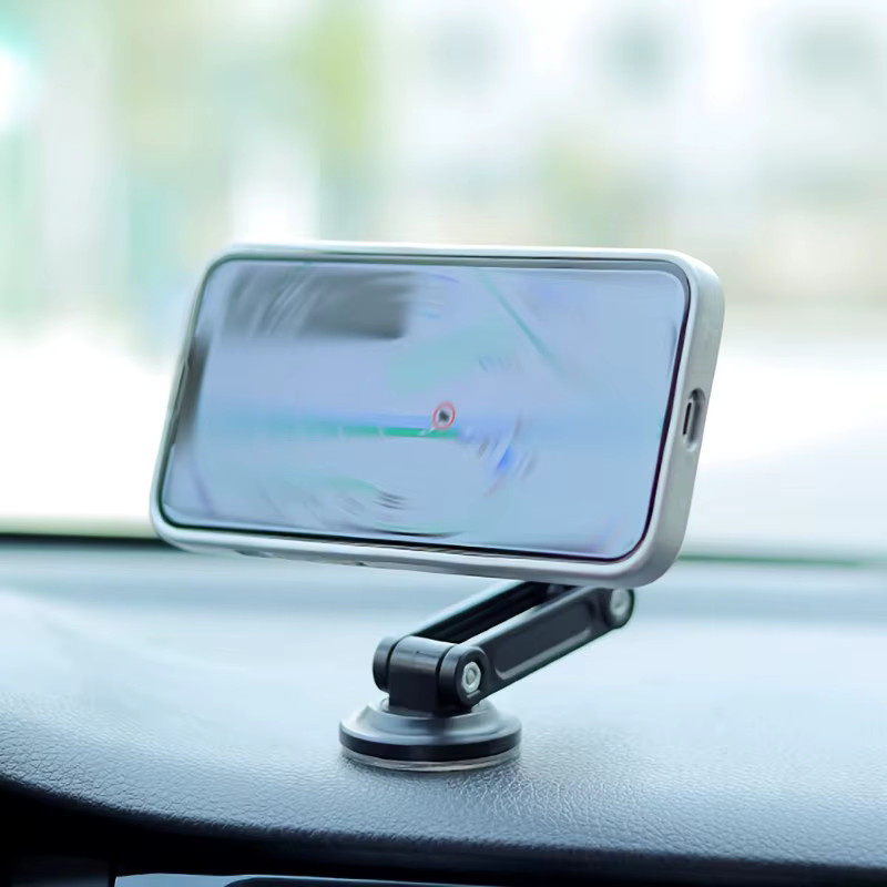 Universelle magnetische Autotelefonhalterung in Schwarz mit drehbarem Design aus wasserdichtem PC-Material für alle Smartphones - Bild 5