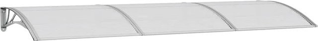 vidaXL Türvordach aus Polycarbonat in Grau, B/T: 300 x 100 cm - Bild 1