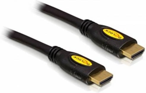 Delock HDMI Anschlusskabel 4K UHD in Schwarz, Länge: 2 m - Bild 1