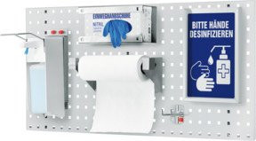 Kappes RasterPlan Lochplatte Modell 1 in Grau, H: 1000 mm, B: 450 mm - Bild 1