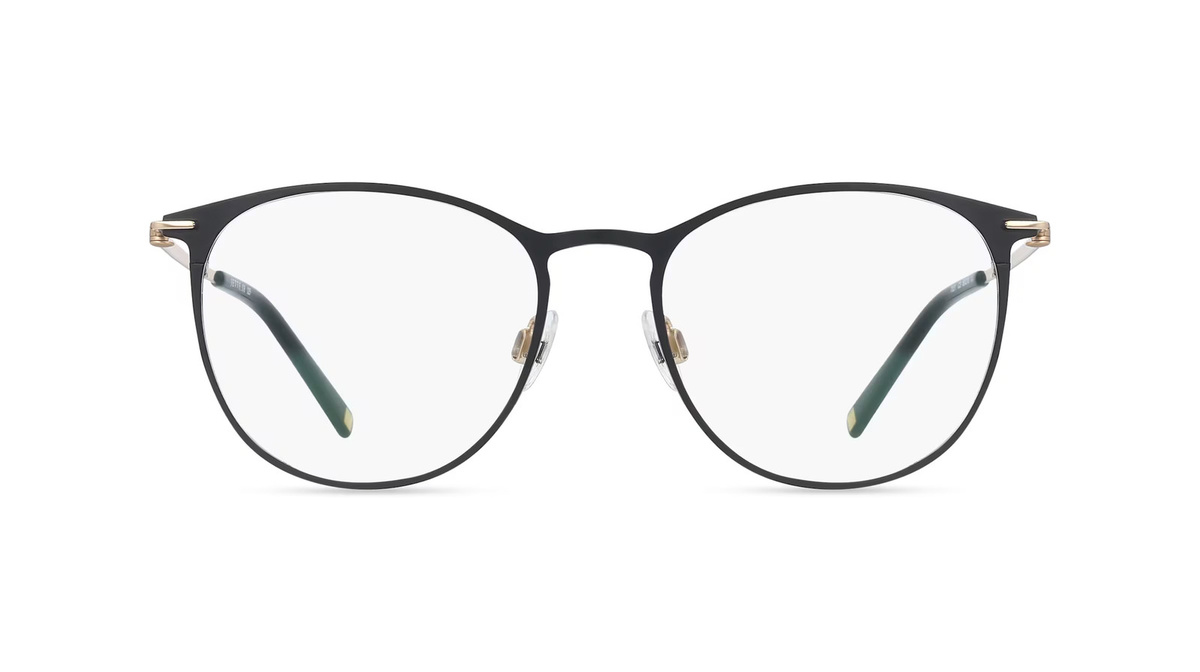 Jette 7021 Korrektionsbrille Damen, Vollrand, Rund, Edelstahl, schwarz - Bild 1