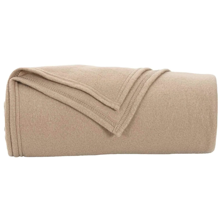 vidaXL Fleece-Überwurfdecke Kamel, Farbe: Beige/Braun, B/T: 200 x 150 cm - Bild 2