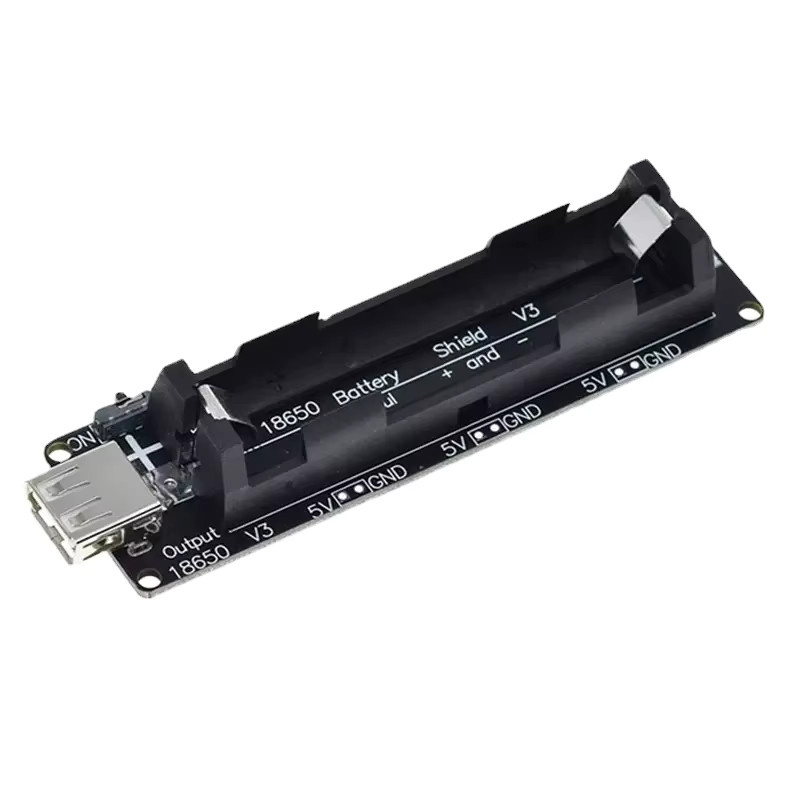 ESP32 ESP32S Batterie-Lade-Modul V3 mit Micro USB und USB-A Port für Wemos, Raspberry Pi und Arduino, Schwarz - Bild 2