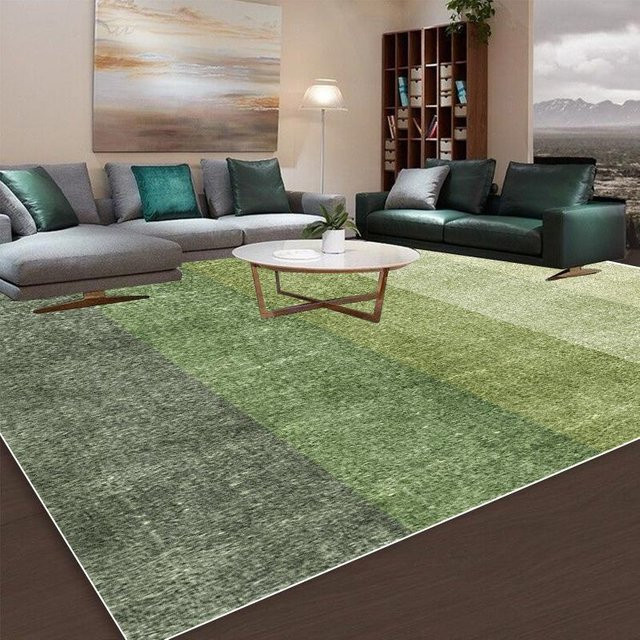 Karpetti Design Teppich in Grün mit abstraktem Muster, rutschfest und waschbar, B/T: 120 x 180 cm - Bild 1