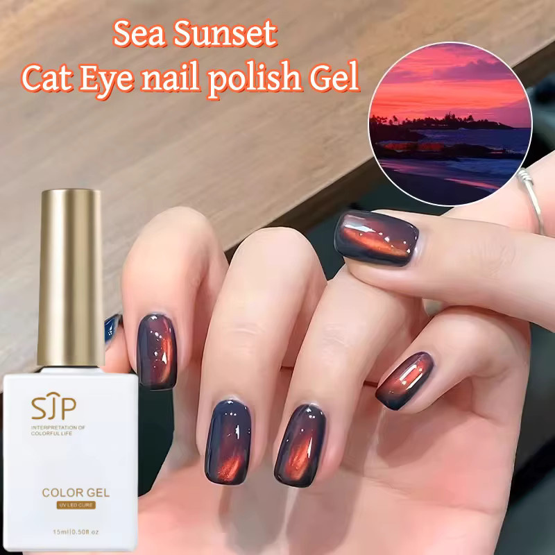 Sjp Magnetischer Katzenauge-Gel-Nagellack, 15 ml, Damen, 01, schimmernd - Bild 2