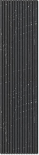 Denpanels Akustikpaneel Marmor Laminiert MDF Schwarz B: 60 cm, H: 240 cm, T: 1,8 cm - Bild 1