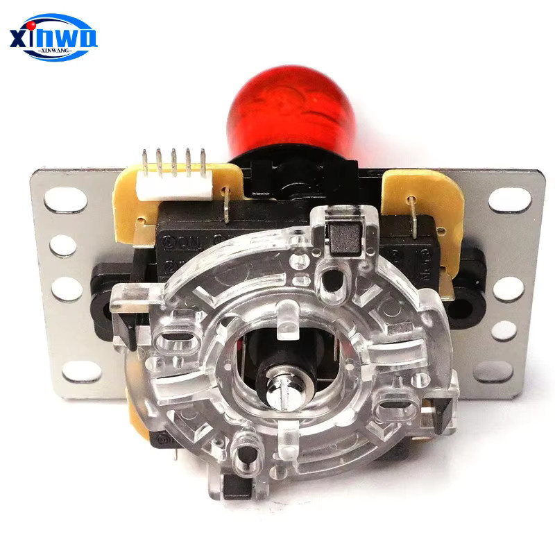 XINWA XINWANG Arcade Joystick DIY Kit mit USB Board für PC und Raspberry Pi, beleuchtete Tasten in Silber, Rot und Blau für Fighting Games - Bild 3
