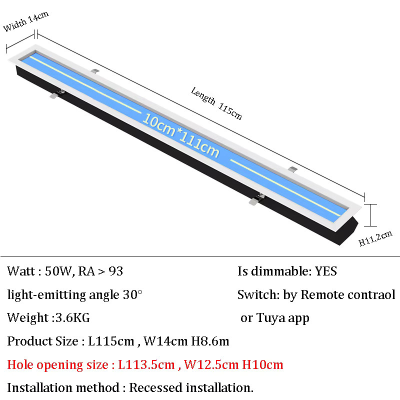 Phube LED-Deckenleuchte Quadratisch Blau mit Intelligenter Steuerung und Dimmfunktion - Bild 2