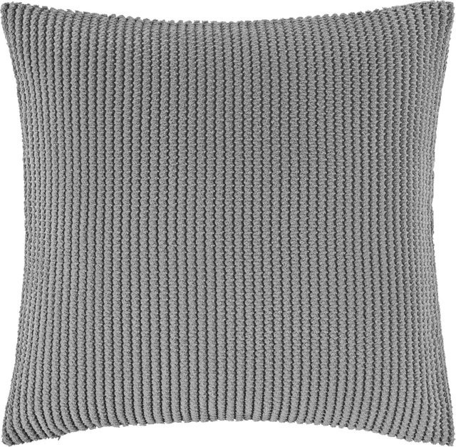 Mömax Kissenhülle Maxima Grau, B/T/H: 40 x 40 x 0 cm - Bild 1