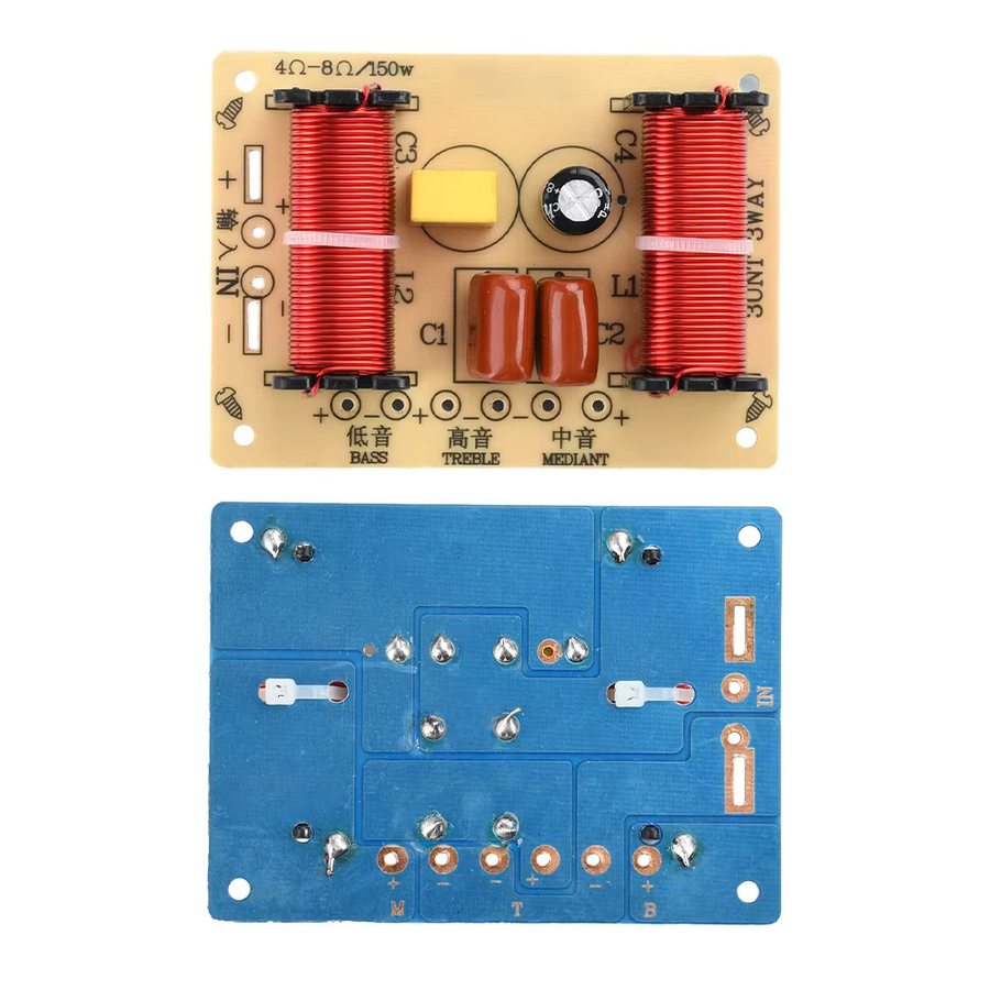 Aideepen 150 W 3-Wege-HiFi-Lautsprecher-Frequenzteiler Audio-Crossover-Filter in Multicolour - Bild 2