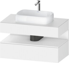 Duravit Waschtischunterschrank Qatego in Weiß, B/T/H: 100 x 55 x 60 cm - Bild 1