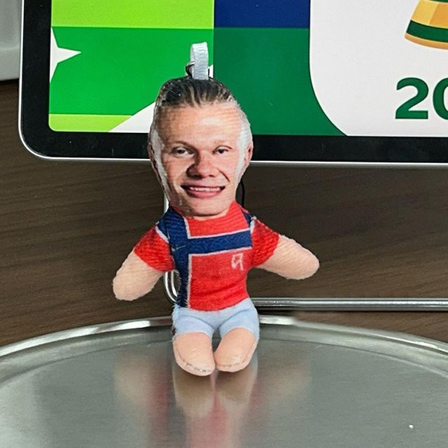 Schlüsselanhänger Erling Haaland, green, Unisex - Bild 1