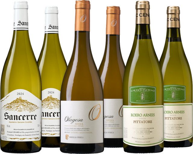 dieweinboerse.de Weinpaket Weißwein, elegant & vollmundig, 0,75 l - Bild 1