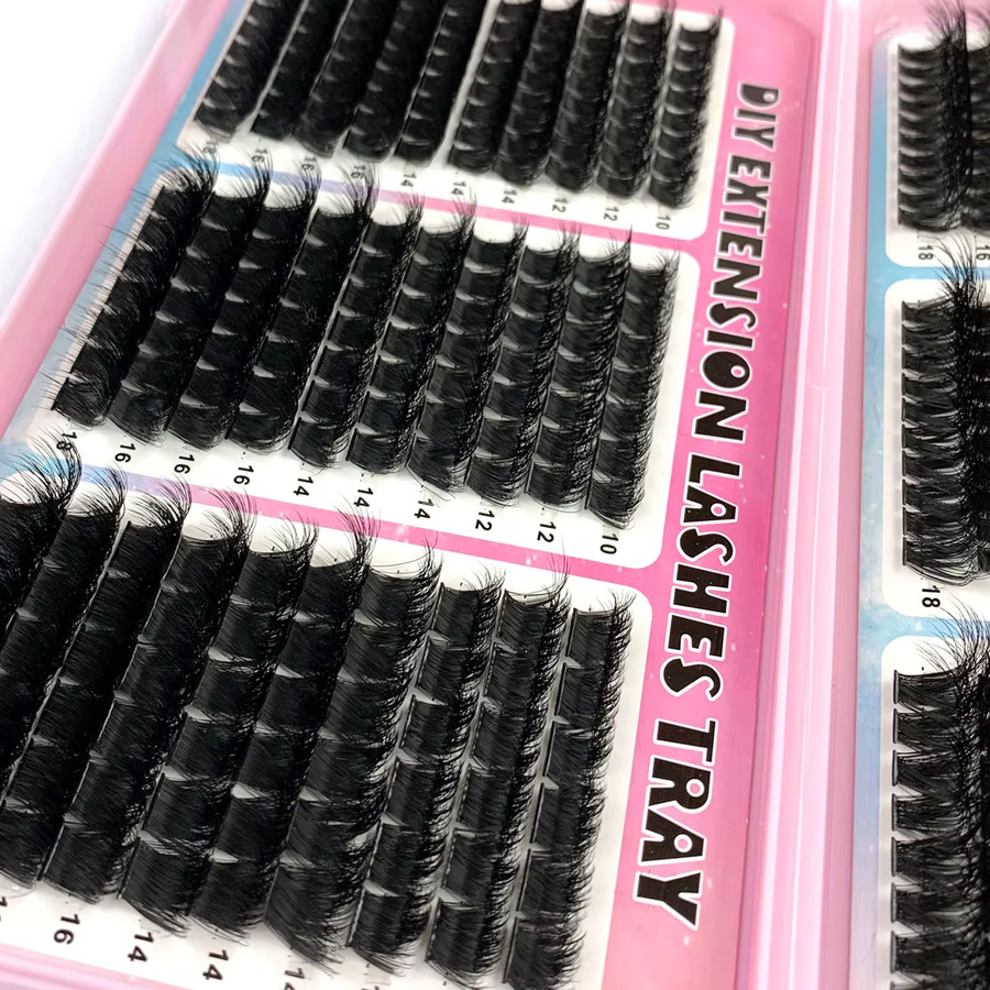 UMIRYAO Wimpernbuch, 500 Stück, Cluster-Wimpern, 10–18 mm, Unisex - Bild 3