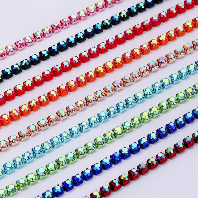 DUCRYSTAL Strass-Klauenkette, Mehrfarbig - Bild 1