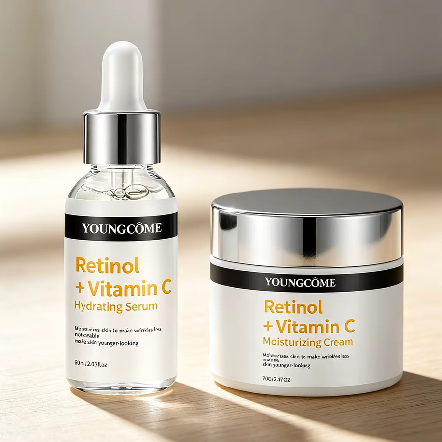 YOUNGCOME Retinol + Vitamin C Serum & Creme, für normale Haut - Bild 2