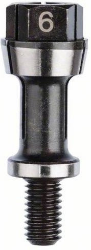 Bosch Spannzange mit Spannmutter in Silber für Bosch-Geradschleifer GGS 16 mit 6 mm Durchmesser - Bild 1
