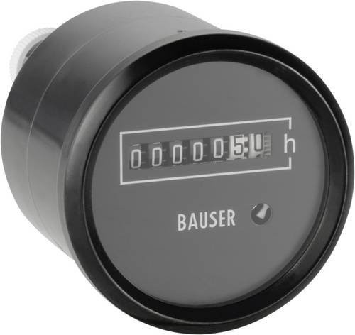 Bauser DC-Betriebsstundenzähler rund in Schwarz 588.2/008-021-0-1-001 - Bild 1
