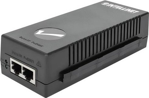 Intellinet 561235 PoE Injektor Gigabit Ethernet LAN Schwarz IEEE 802.3af/at - Bild 1