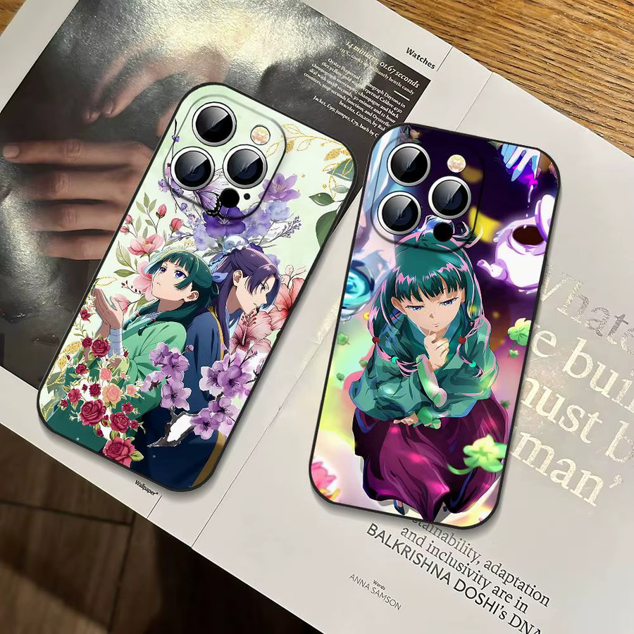 Schwarze Stoßfeste Handyhülle im Anime The Apothecary Diaries Design für iPhone Modelle - Bild 4