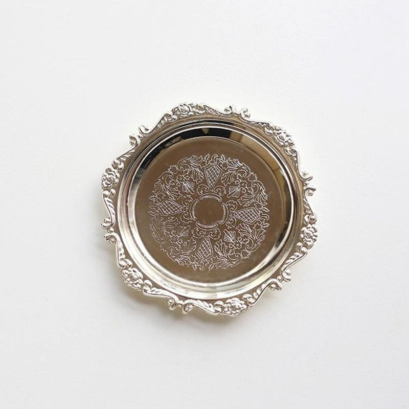 Rundes Metall-Lagerungstablett von TianJinGeErLiShangMaoYouXianGongSi in Silber für Schmuck und Dekoration - Bild 1