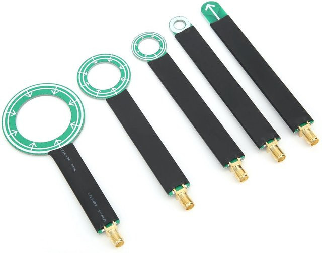 5 Stück Nahfeldantenne Magnetfeldsonde für EMV EMI Messungen mit SMA Anschluss in Grün - Bild 1