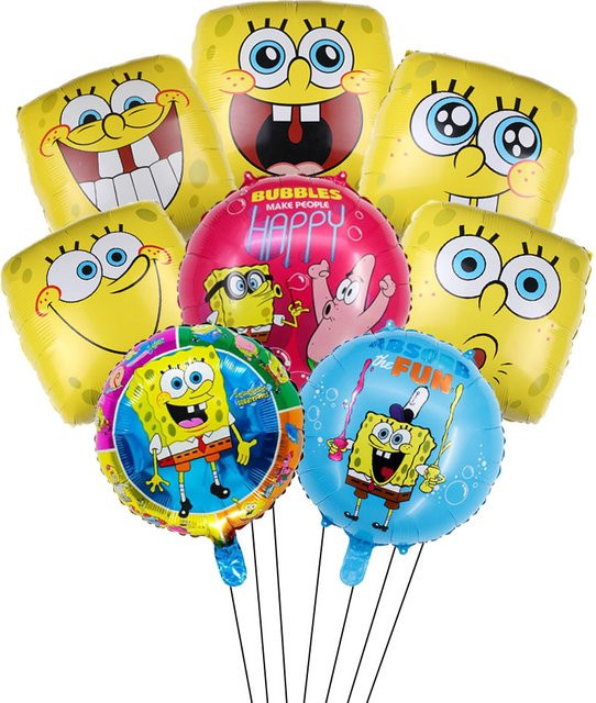 Potdemiel SpongeBob Cartoon Ballon Set, 5-teiliges Set - Bild 1