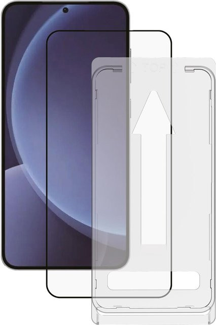 Vivanco FullScreen Displayschutzglas für Galaxy S25+ mit Easy Applikator Installation, transparent - Bild 1