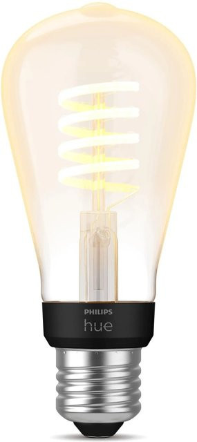 Philips Hue White Ambiance Edison Filament LED-Leuchtmittel E27, Transparent/Weiß - Bild 1