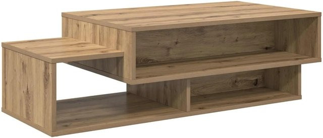 vidaXL Couchtisch Artisan-Eiche in Braun aus Holzwerkstoff, B/T/H: 105 x 50 x 32,5 cm - Bild 1