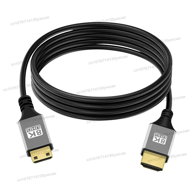 BSN 8K UHD Mini Micro HDMI Kabel in Schwarz mit Winkelstecker für Laptop, Kamera und Monitor - Bild 2