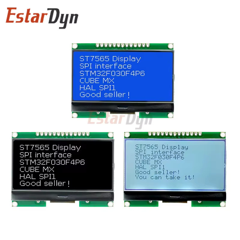 EstarDyn 12864-06D 3,3V LCD-Modul mit COG, ST7565R Punktmatrix-Bildschirm und SPI-Schnittstelle in Grau - Bild 3
