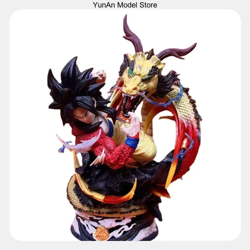 Bandai Dragon Ball Goku Dragon Fist Explosion SS4, Anime-Figur Modell-Statue, 42cm - Bild 2