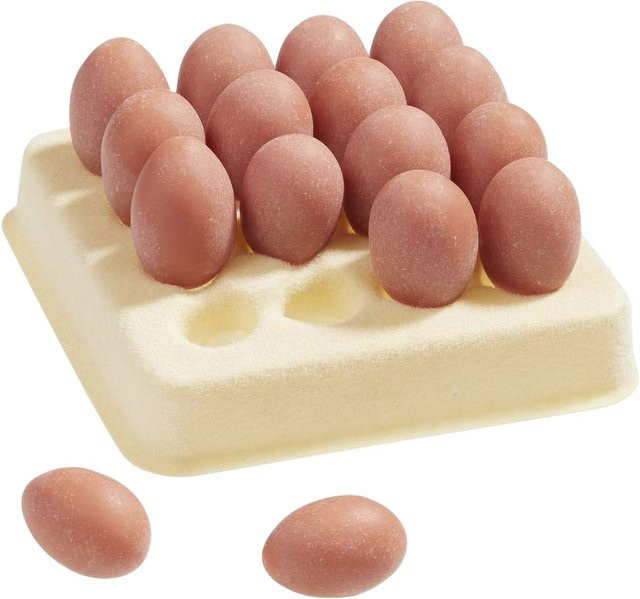 HobbyFun Miniatur-Palette mit Eiern aus Kunststoff, Beige - Bild 1