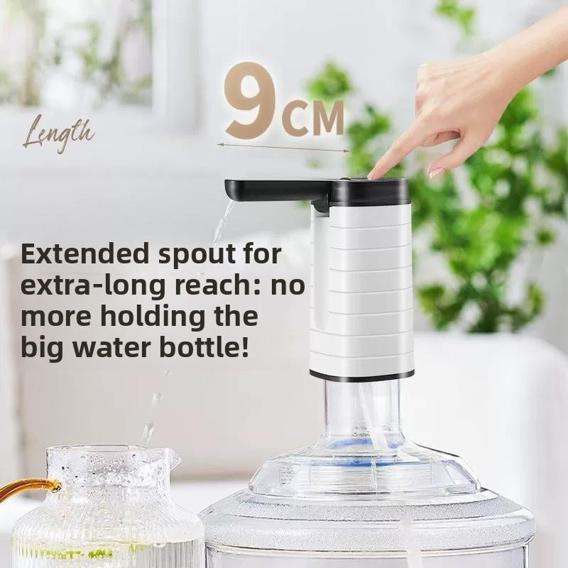 Ren Ming Shang Dian Faltbarer automatischer Wasserspender für Gallonen, tragbare wiederaufladbare Wasserpumpe in Weiß - Bild 2