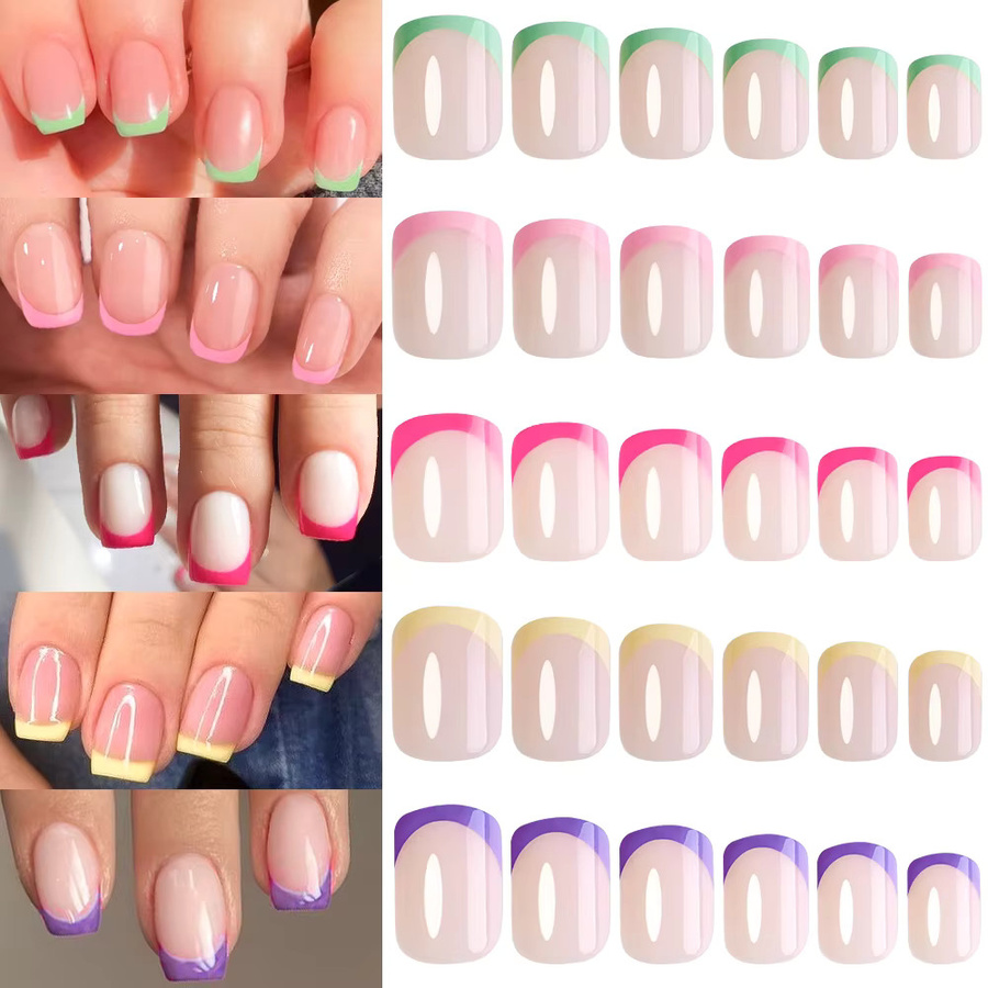 HotPress Künstliche Nägel, Pink, Glänzend, 120 Stück, Damen - Bild 2