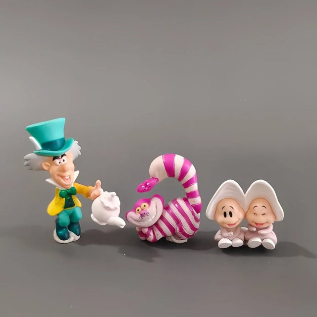 HEROCROSS Alice im Wunderland Actionfigur, Cheshir-Katze, weißer Hase, Austern, Kunststoff - Bild 1