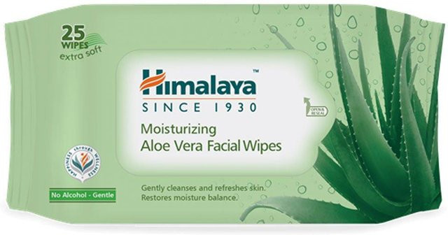 Himalaya Aloe Vera Gesichtstücher, 25 Stück, für normale Haut - Bild 1