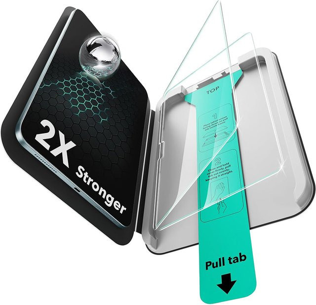 ESR Armorite UltraFit Schutzfolie aus gehärtetem Glas für Apple iPad Pro 11 (2024), transparent, 2er-Set - Bild 1