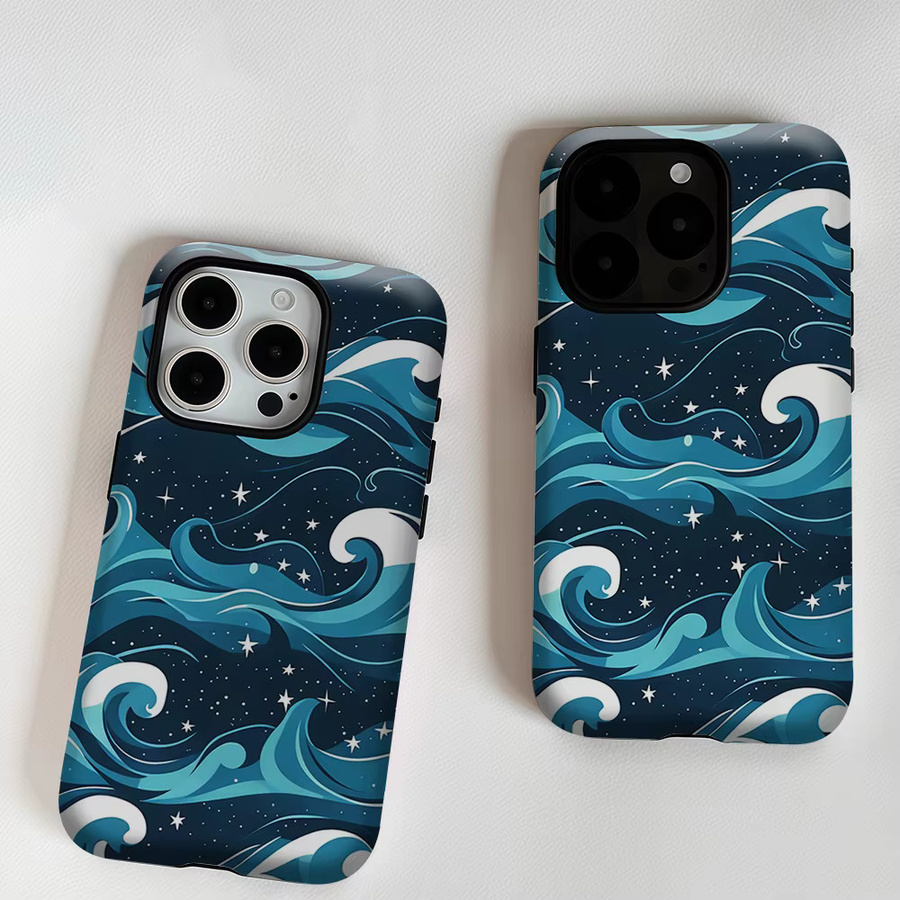 Aurea Case Matte Bumper MagSafe Schutzhülle für iPhone 17 16 15 14 13 Pro Max Night Wave Star Stoßfeste PC Hülle - Bild 6
