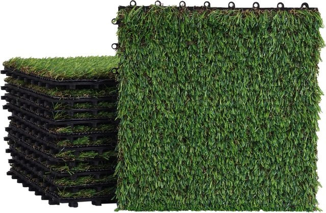 MCW Grasfliese E13 in Grün, 11 Stück, B/T: 30 x 30 cm - Bild 1