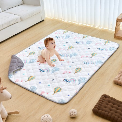 VEVOR Spielmatte für Babys und Kleinkinder, faltbare und wasserfeste Aktivitätsmatte, rutschfest und waschbar, Mehrfarbig, B: 150 cm, T: 200 cm - Bild 1