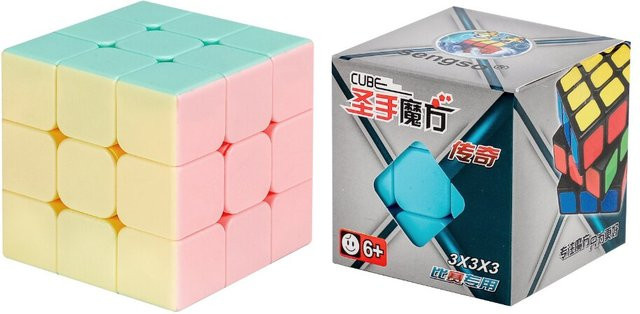 SENGSO Macaron Series Speed Cube 3x3 Stickerless Magic Cube Bunt / Mehrfarbig - Bild 1