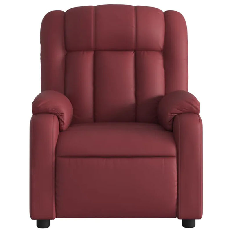 Vidaxl Klappbarer Massagesessel Relaxsessel aus Kunstleder in Rot - Bild 2