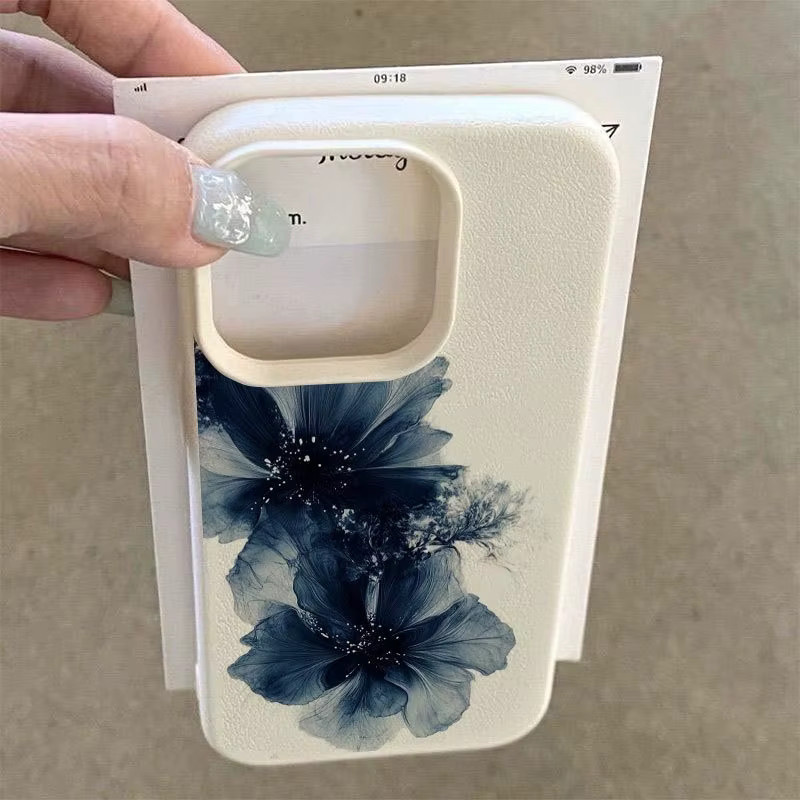 Handyhülle Deep Ink Poetic Pattern Design für Xiaomi Poco F7 Pro 5G, F6, F5, X7, X6, X5, 15, 14, 13, 15T, 14T, 13T in Multicolour und White - Bild 3