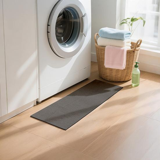 Rutschfeste und wasserdichte Kieselgur Fußmatte von mieshangle in Beige zur Feuchtigkeitsaufnahme für Waschmaschinen und Kühlschränke - Bild 6