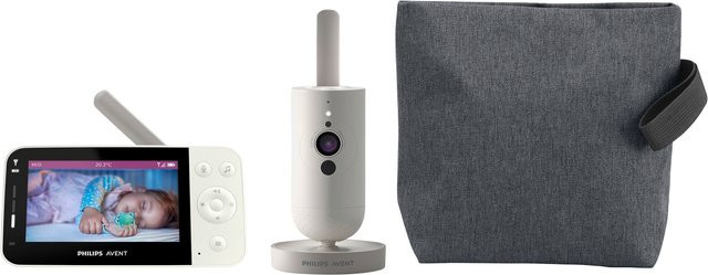 Philips Avent Babyphone Connected mit Kamera SCD953/26 in Weiß und Grau mit App-Steuerung und WLAN - Bild 3